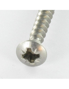 VBA Vis bois agglo Inox A2 Tête fraisée bombée TFB Pozi 5X40 2