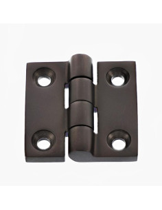 Charnière Carrée 50X50 Inox A4 Noir