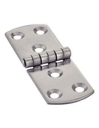 Charnière Type E 6 trous Inox A2 100X40
