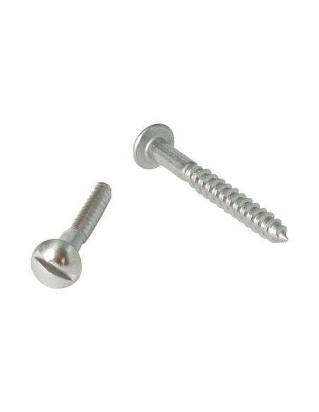 1 x Vis bois Inox A2 Tête ronde TR Fendue 6X60