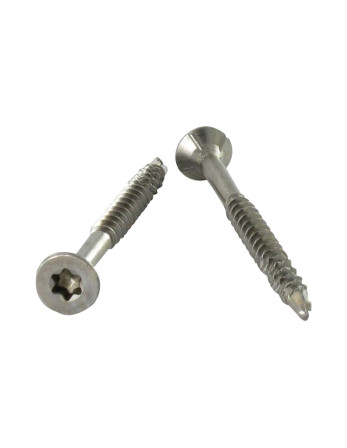 VBA Vis bois agglo Vis autoperceuse Tête fraisée Cranté 4.5X35 TORX T20 Inox A2