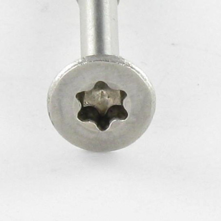 VBA Vis bois agglo Vis autoperceuse Tête fraisée Cranté 4.5X35 TORX T20 Inox A2