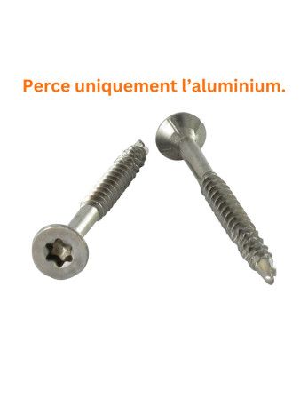 VBA Vis bois agglo Vis autoperceuse Tête fraisée Cranté 4.5X35 TORX T20 Inox A2