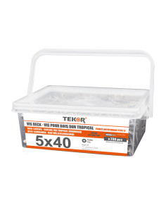 Seau de 230 Vis DECK TEKOR 5X40 Pointe antifendage type...