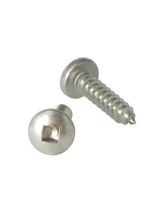 Vis tôle Tête cylindrique TC Carré 4.8X80 Filetée sur 50...