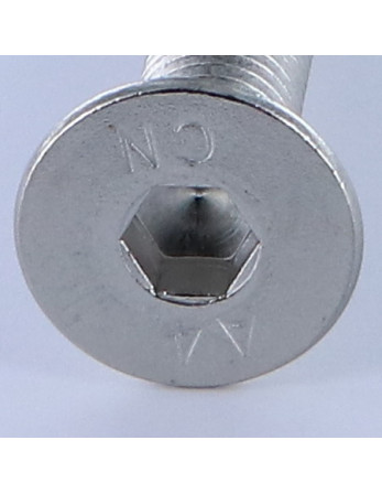 Vis métaux FHC tête fraisée empreinte hexagonale creuse Clé de 10 HC10 M16X100 Filetage total Inox A4