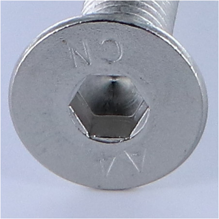 1 x Vis métaux FHC tête fraisée empreinte hexagonale creuse Clé de 10 HC10 M16X100 Filetage total Inox A4