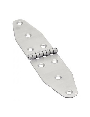 Charnière Double Ovale 8 trous Inox A2 185X92.5