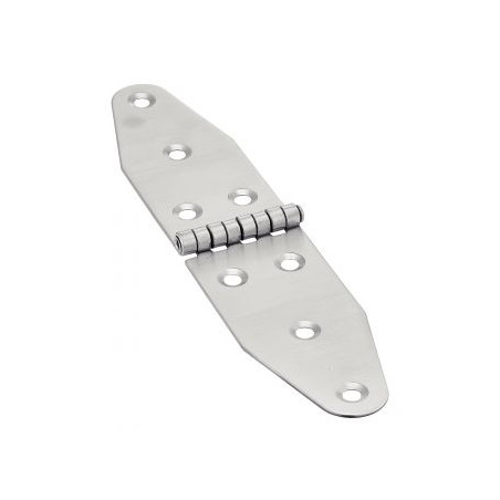 Charnière Double Ovale 8 trous Inox A2 185X92.5