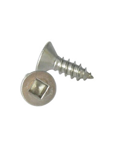 Vis tôle Tête fraisée Carré 4.8X50 Empreinte carré 2 Inox A2