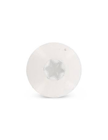 Vis de facade TORX T20 5.5X35 Diamètre de tête: 12.3 Inox A2 RAL9001 blanc creme