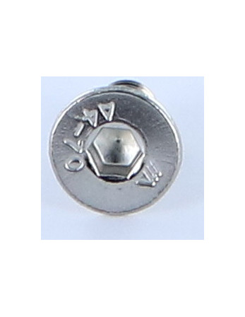 Vis métaux FHC tête fraisée empreinte hexagonale creuse Clé de 5 HC5 M8X20 Filetage total Inox A4
