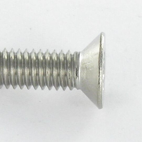 Vis métaux Tête fraisée M2X6 TORX T6 Inox A2 microvis