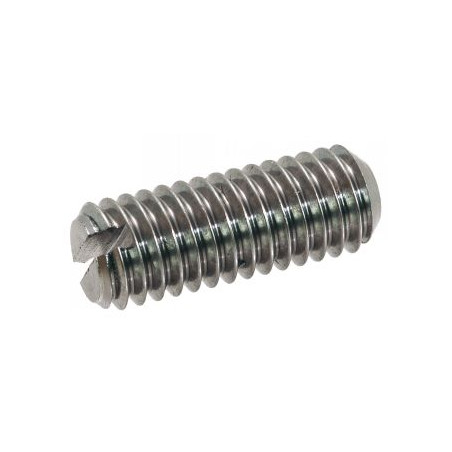 Vis métaux Sans tête Fendue Bout cuvette Inox A2 M5X10