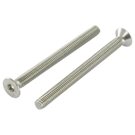 Vis métaux Inox A2 FHC tête fraisée empreinte hexagonale creuse Clé de 12 HC12 M20X80 Filetage total