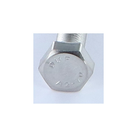 Vis métaux Tête hexagonale TH M8X40 Pas fin Pas de 100 Inox A2