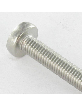 Vis métaux tête cylindrique bombée large Pozi N°4 M8X12 Inox A4