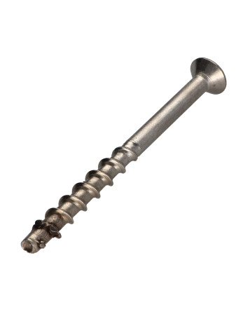 Vis béton Tête fraisée TORX T30 Inox A4 7.5X105 Filetée sur 50