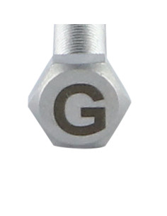 Vis métaux Tête hexagonale TH 8X35 Inox A4 avec gravure... 2