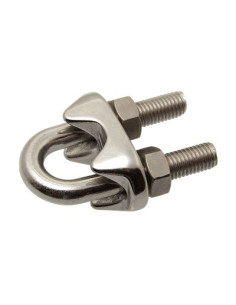 Serre cable étrier Inox A4 Pour Câble De Diamètre 8