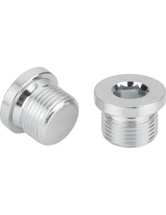 Bouchon Hexagonal creux à collerette Clé de 12 HC12 Inox...
