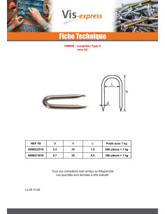 KG Crampillons Inox A2 2.7X30 2
