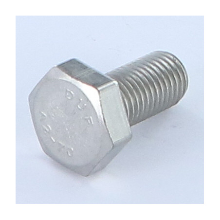 Vis métaux Tête hexagonale TH M10X20 Pas fin Pas de 125 Inox A2