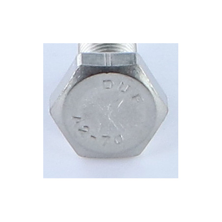 Vis métaux Tête hexagonale TH M10X20 Pas fin Pas de 125 Inox A2
