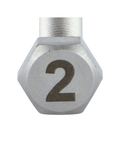 Vis métaux Tête hexagonale TH 8X35 Inox A4 Gravure CHIFFRE 2 2