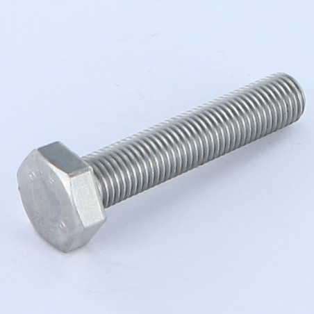 Vis métaux Tête hexagonale TH M10X45 Pas fin Pas de 125 Inox A2