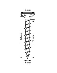 Spax T-STAR PLUS Tête fraisée TORX T10 Inox A2 3X20... 2