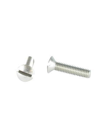 Vis métaux Inox A2 Tête fraisée bombée TFB Fendue M4X6