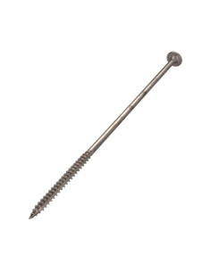 Vis charpente tête disque Inox A2 8X220 Filetée sur 80... 2