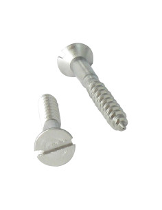 Vis bois Tête fraisée Fendue 4X25 Inox A4