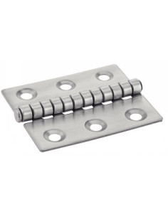 Charnière Type Fendue 6 trous Inox A2 50X60