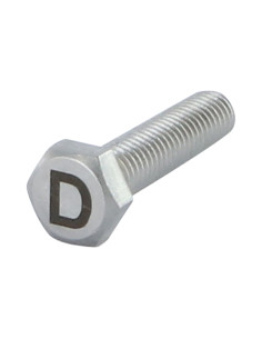 Vis métaux Tête hexagonale TH 8X35 Inox A4 avec gravure...