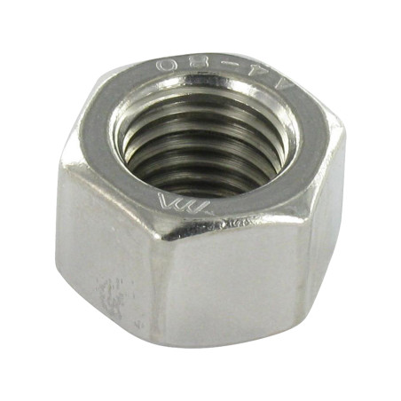 1 x Ecrou HH M12 Epaisseur 12 Inox A4