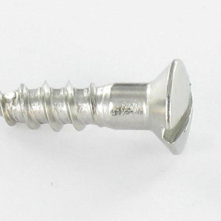 Vis bois Inox A2 Tête fraisée bombée TFB Fendue 5X20