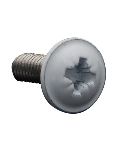 Vis métaux Poelier Pozi M6X16 Inox A2 Laqué blanc RAL9016...