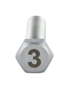 Vis métaux Tête hexagonale TH 8X35 Inox A4 Gravure CHIFFRE 3 2