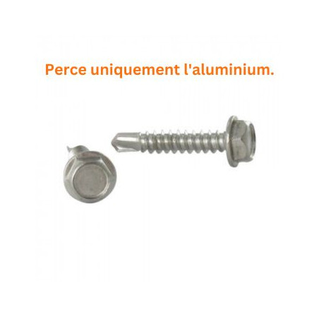 1 x Vis autoperceuse Tête hexagonale TH 4.8X16 Inox A4