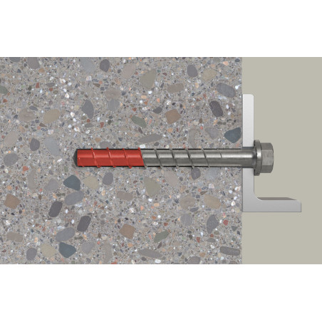 Vis béton Tête hexagonale TH FISCHER ULTRACUT FBS II US 12X160 Inox A4