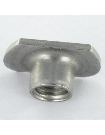 Ecrou Cylindrique à souder M6 22X14 Haut 8.5 Inox A2