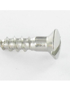 Vis bois Inox A2 Tête fraisée bombée TFB Fendue 3X12... 2