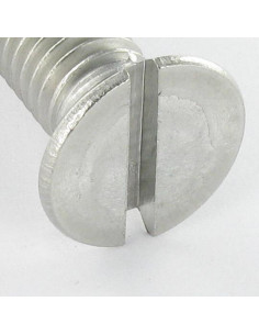 Vis métaux Tête fraisée Fendue M3X50 Inox A4 microvis 2