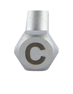 Vis métaux Tête hexagonale TH 8X35 Inox A4 avec gravure... 2
