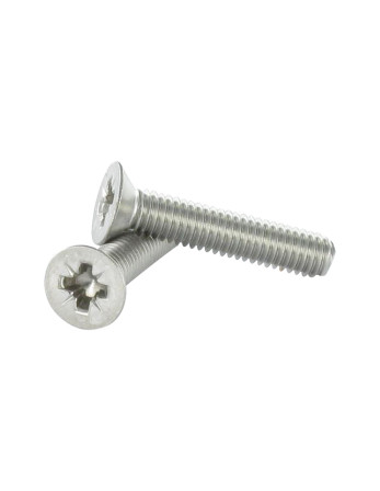 Vis métaux Inox A2 Tête fraisée Pozi N°4 M8X16