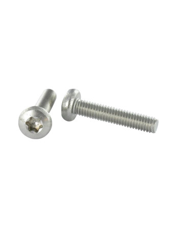 Vis métaux tête cylindrique bombée large Inox A2 M5X50 TORX T25