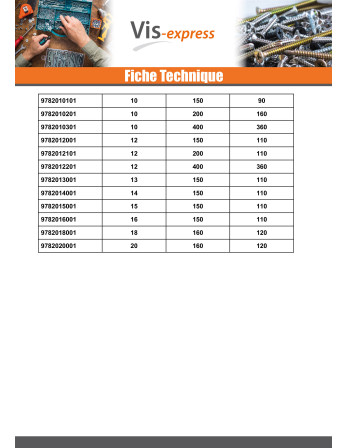 Mèche pour béton 12X200