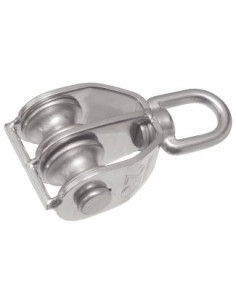 POULIE Double De 25 Inox A2 Pour Câble De 6